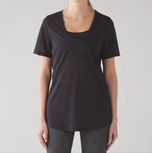 Lululemon Featherlight Short Sleeve Tee Black Size 8
